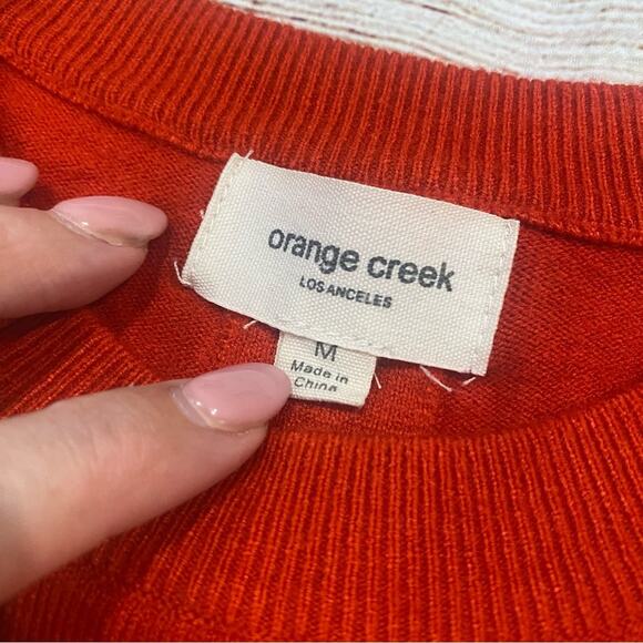 Orange Creek Red Sweater with Button Back Details - Picture 9 of 11